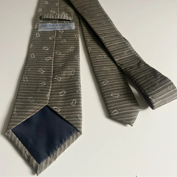 ☀️DE AMENGO 100% Silk Tie - Picture 2 of 3